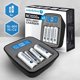 EverActive NC1000MV2 Φορτιστής Μπαταριών Ni-MH, USB-C, 4 Θέσεις Φόρτισης