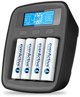EverActive NC1000MV2 Φορτιστής Μπαταριών Ni-MH, USB-C, 4 Θέσεις Φόρτισης