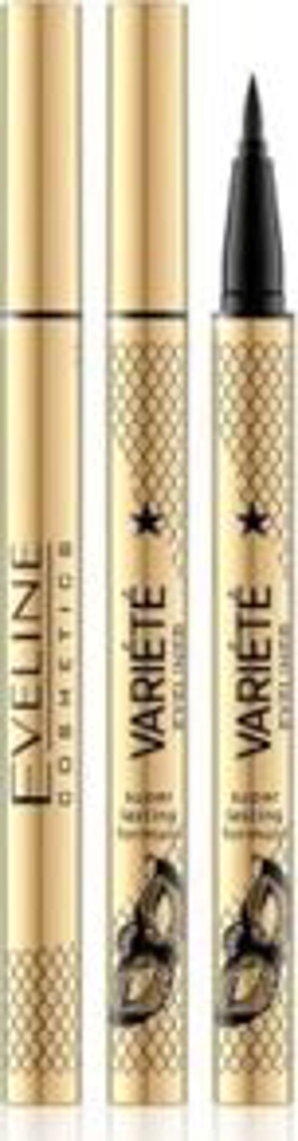 Eveline Variete Eyeliner Pen Αδιάβροχο, Μαύρο Ματ, 2g