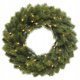 Everlands Winnipeg pine wreath with lights, warm white