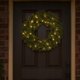 Everlands Winnipeg pine wreath with lights, warm white
