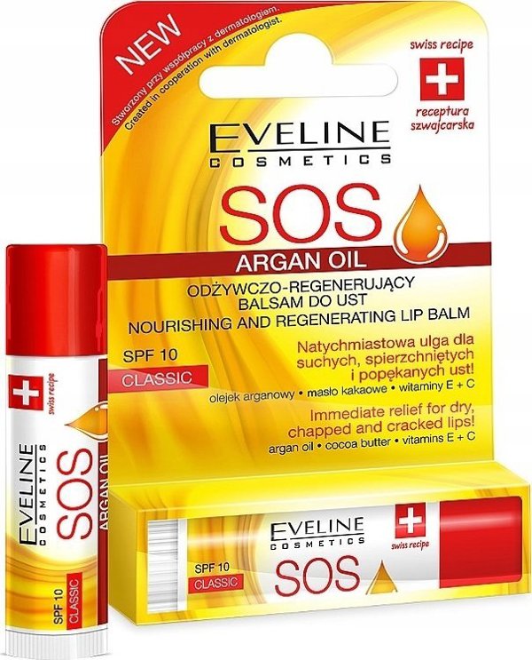 Eveline SOS Προστατευτικό Κραγιόν Peach Sorbet