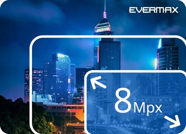 Κάμερα IP EVERMAX EVX-IP8B01-IRW-Ai-W Bullet 8Mpx 2.8mm IR 40m AI IP67 με Μικρόφωνο, Λευκή