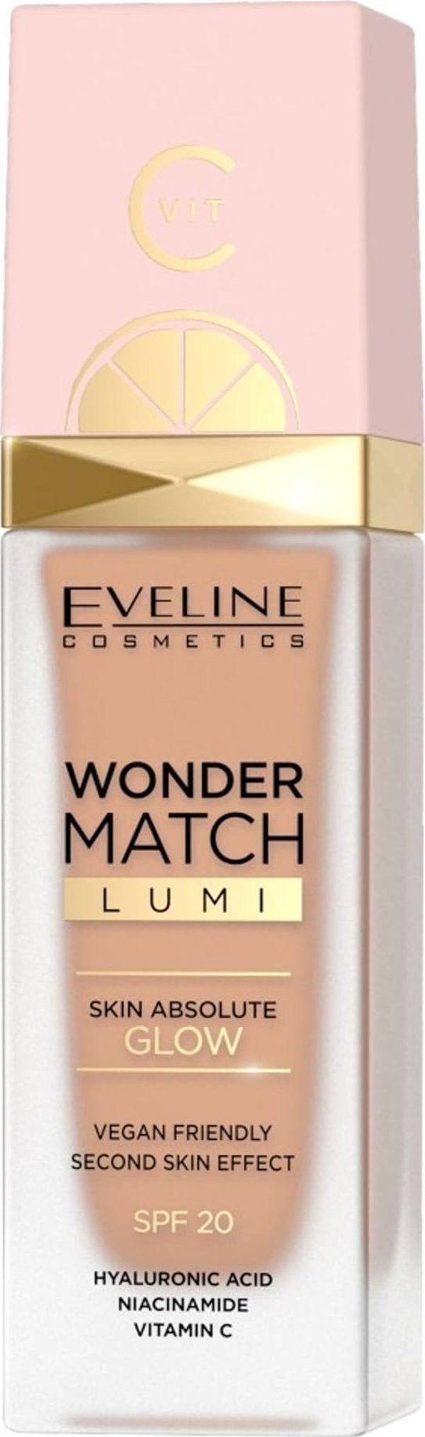 Eveline Cosmetics Wonder Match Lumi Foundation, Φωτεινό Make-up Προσώπου, Νο 25, 30ml
