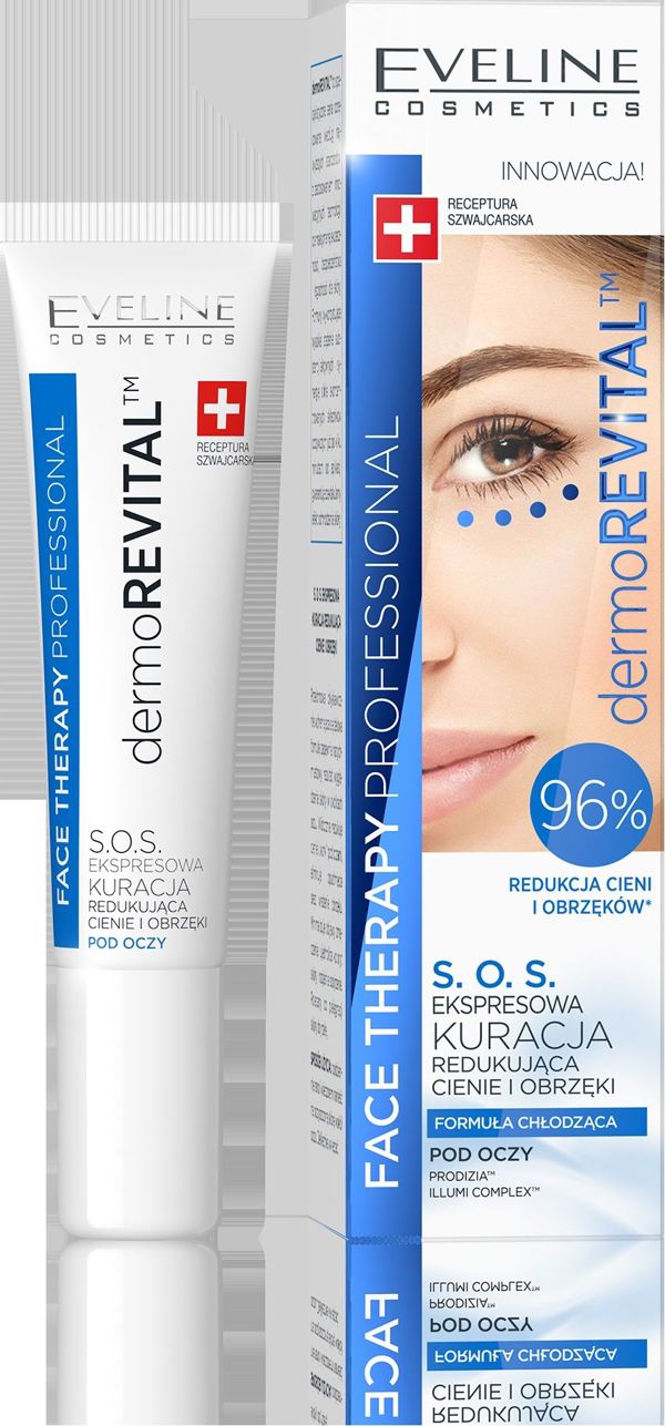 Eveline Eye cream Kremace Therapy Professional S.O.S μείωση μαύρων κύκλων και πρηξίματος 15ml 5307595 5901761967753