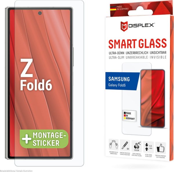 DISPLEX Smart Glass 9H Προστατευτικό Οθόνης για Samsung Galaxy Z Fold6 – Εξωτερική Οθόνη