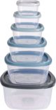 Excellent Houseware Δοχείο τροφίμων με καπάκι σετ πλήρες σετ κουζίνας 6 τεμ.