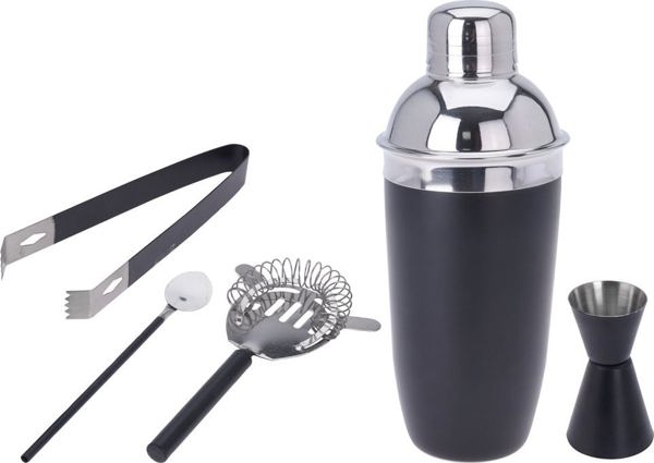 Excellent Houseware Σετ μπαρ για κοκτέιλ σέικερ μεζούρα μπάρμαν