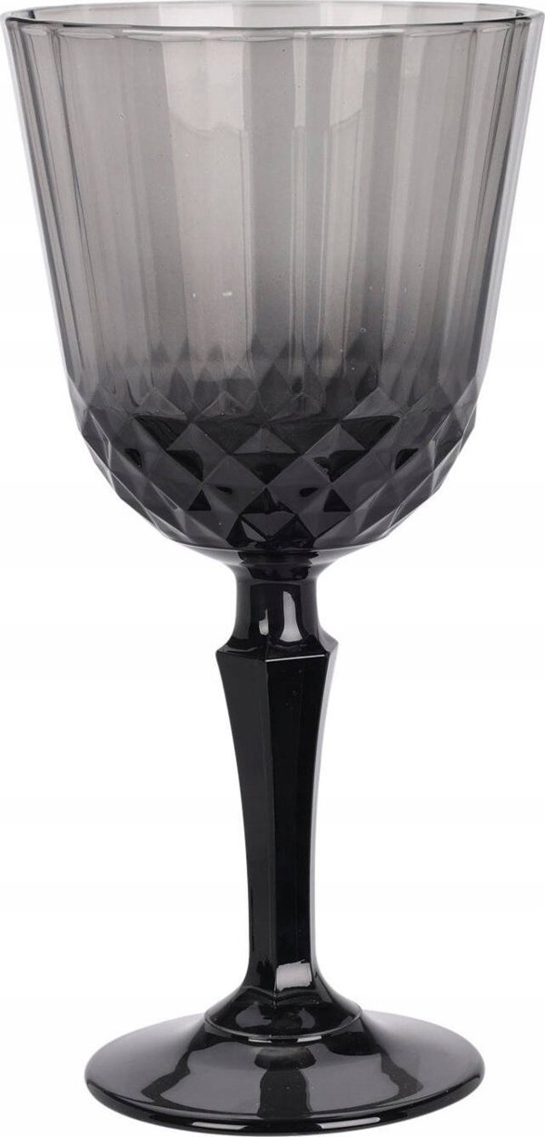 Excellent Houseware Ποτήρι Κρασιού από Γκρι Γυαλί 310ml