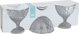 Excellent Houseware Ποτήρι για παγωτά επιδόρπια DIAMOND, 3 τεμάχια x 200 ml