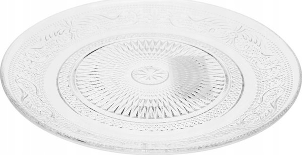 Excellent Houseware Γυάλινο πιατάκι για κέικ, Ø 18 cm