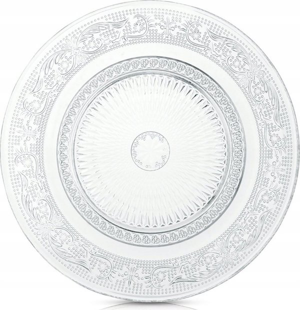 Excellent Houseware Γυάλινο πιατάκι για κέικ, Ø 18 cm