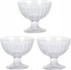 Κύπελλο για παγωτά και επιδόρπια STRIPE Excellent Houseware, 3 τεμάχια x 200 ml