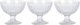 Κύπελλο για παγωτά και επιδόρπια STRIPE Excellent Houseware, 3 τεμάχια x 200 ml