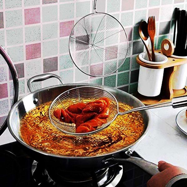 Excellent Houseware Μακρόστενη Κουτάλα Αφρού Ναμπιεράκι Szumowka από Ανοξείδωτο Ατσάλι 37 εκ.