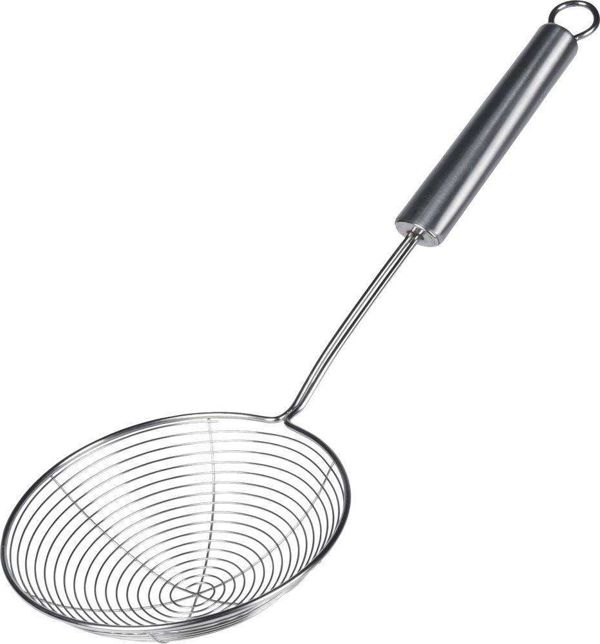 Excellent Houseware Μακρόστενη Κουτάλα Αφρού Ναμπιεράκι Szumowka από Ανοξείδωτο Ατσάλι 37 εκ.