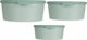 Excellent Houseware Στρογγυλά δοχεία τροφίμων από πλαστικό, 3 τεμάχια διαφορετικού μεγέθους