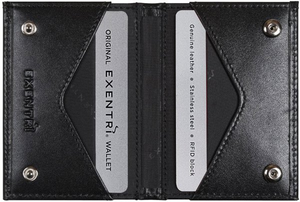 Πορτοφόλι Exentri Miniwallet, μαύρο