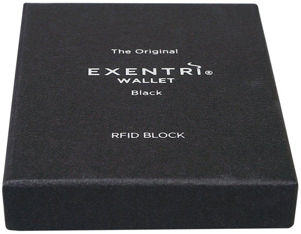Πορτοφόλι Exentri Black, μαύρο