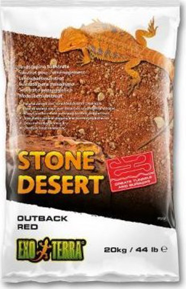 Exo Terra Stone Desert Υπόστρωμα Ερπετών, Κόκκινο, 20kg