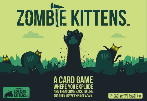 Exploding  Kittens Exploding Kittens Zombie Kittens Nordic card game