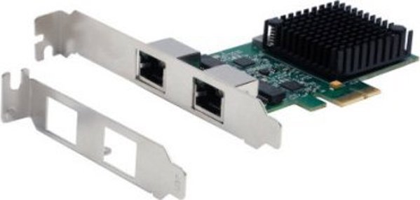 Κάρτα δικτύου PCIe 2 θυρών 2,5 gigabit Exsys EXSYS EX-60112