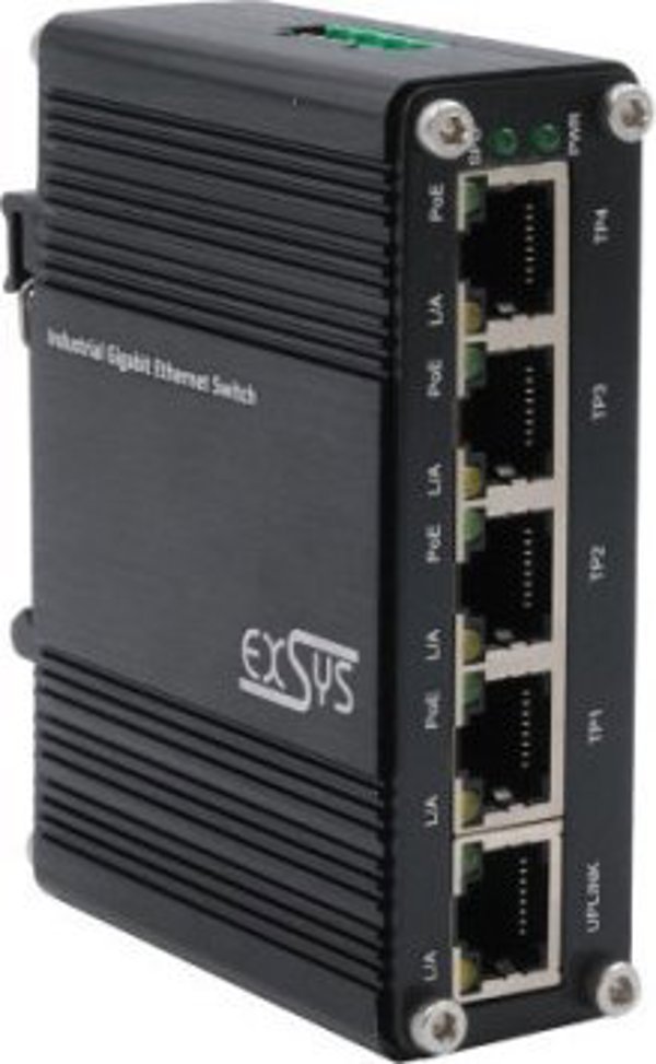Exsys EXSYS EX-62020PoE βιομηχανικός διακόπτης Ethernet PoE 5 θυρών