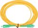 Extralink Patchcord SC/APC-SC/APC Single Mode G.652D Simplex 3.0mm, 1m, Λευκό