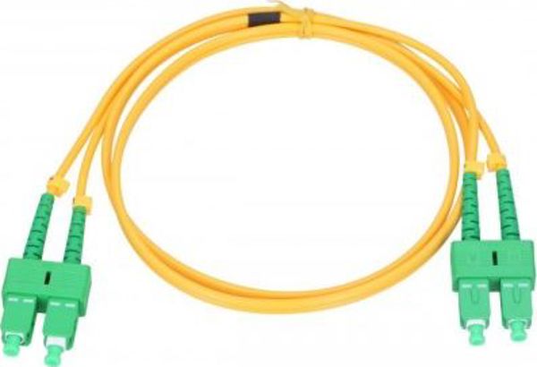 ExtraLink Patchcord Οπτικών Ινών SC/APC-SC/APC, Singlemode G.652D, Duplex, 3.0mm, 2m, PVC