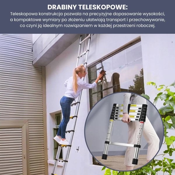 EXTRALINK TELESCOPIC LADDER LAD26ST 2.6 M