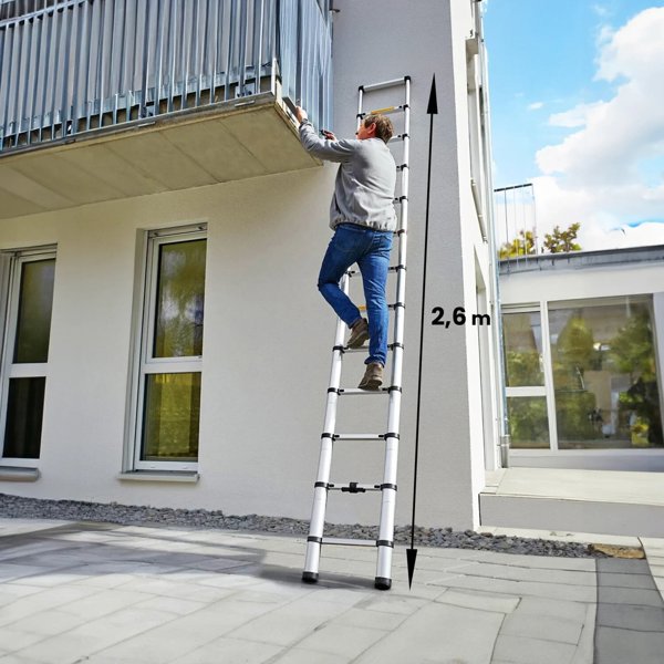 EXTRALINK TELESCOPIC LADDER LAD26ST 2.6 M
