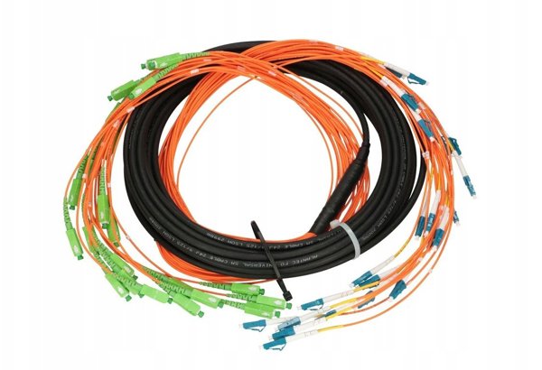 Extralink SC/APC-LC/PC multipatchcord SM 24F 10M, cascade, 90cm
