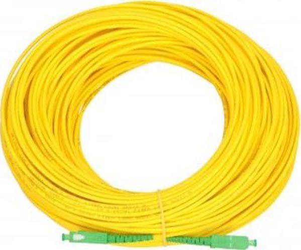 Extralink Patchcord SC/APC-SC/APC Single Mode G657A1 Simplex 3.0mm 30m LSZH, Λευκό