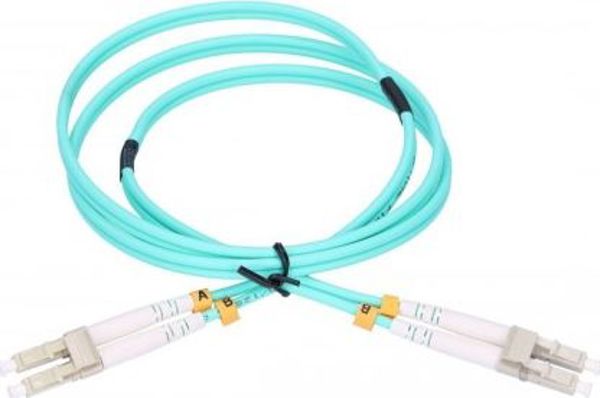 ExtraLink Patchcord Οπτικών Ινών LC/UPC-LC/UPC MM OM3 Duplex 3.0mm, Μήκος 1m