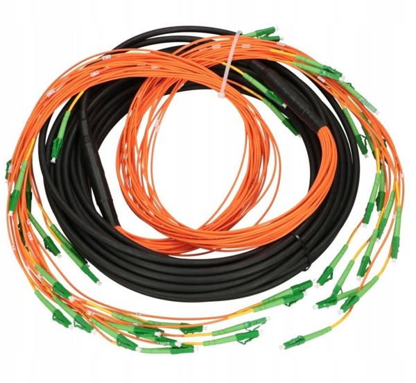 Extralink SC/APC-LC/PC multipatchcord SM 24F 30M, cascade, 90cm