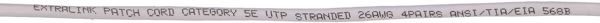 ExtraLink Patchcord, Cat.5E, UTP, 1m (EX.7669)