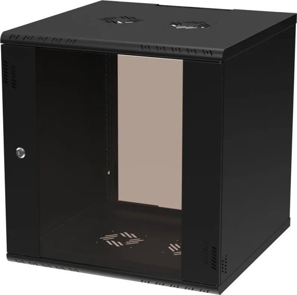 ExtraLink EXTRALINK PREMIUM 12U 600X600 WALL-MOUNTED RACKMOUNT CABINET BLACK