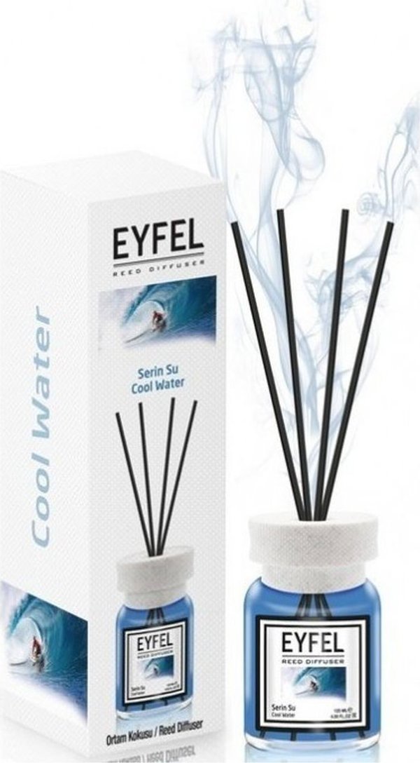 Αρωματικός Διαχύτης Eyfel με Στικ Cool Water 120ml