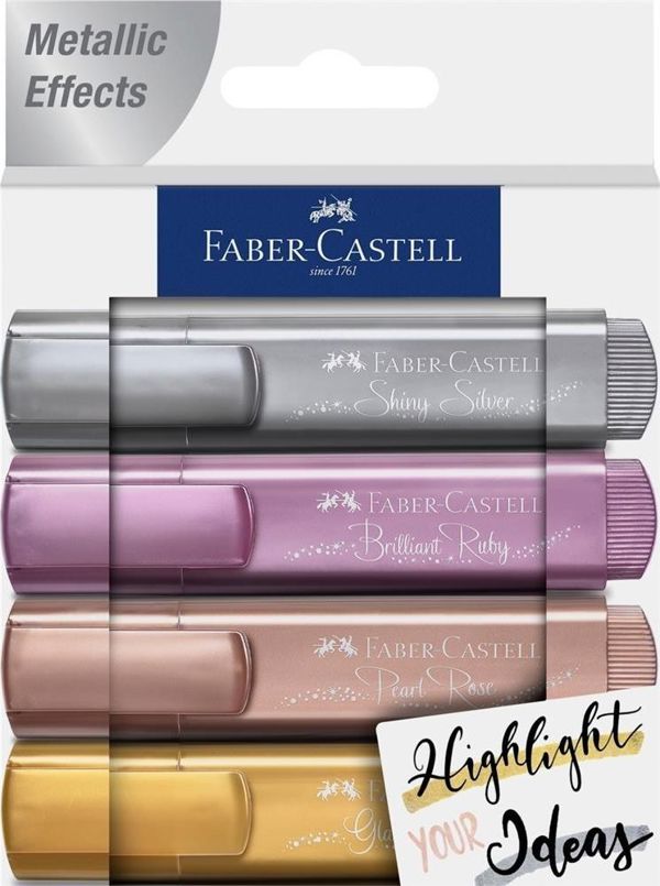 Faber-Castell Μαρκαδόροι Επισήμανσης Μεταλλικοί, 4 Χρώματα, 1-5mm