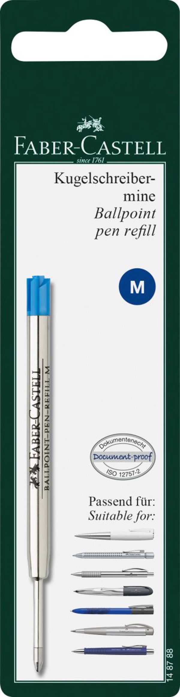 Faber-Castell Ανταλλακτική Μύτη για Στυλό σε Blister M Μπλε (148788 FC)