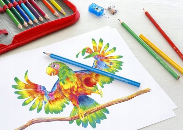 Faber-Castell FABER-CASTELL Μολύβι χρωματιστό τριγωνικό 12 τεμάχια σε χάρτινη θήκη