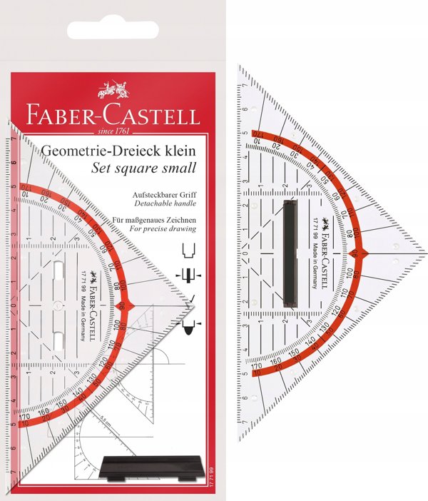 Faber-Castell FABER-CASTELL Γεωμετρικό Τρίγωνο μικρό με λαβή 14cm