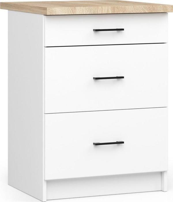 Fabryka Mebli Akord ΚΟΥΖΙΝΑΚΙ ΟΛΙΒΙΑ S 60cm 3S ΛΕΥΚΟ