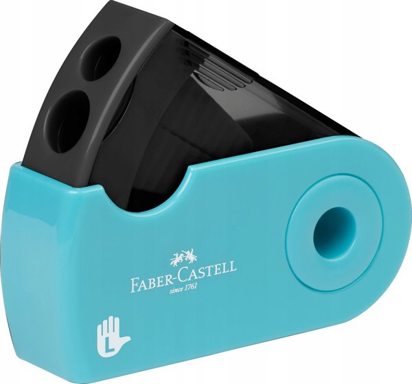 FABER-CASTELL Ξύστρα Διπλή Θήκη Sleeve Αριστερόχειρες