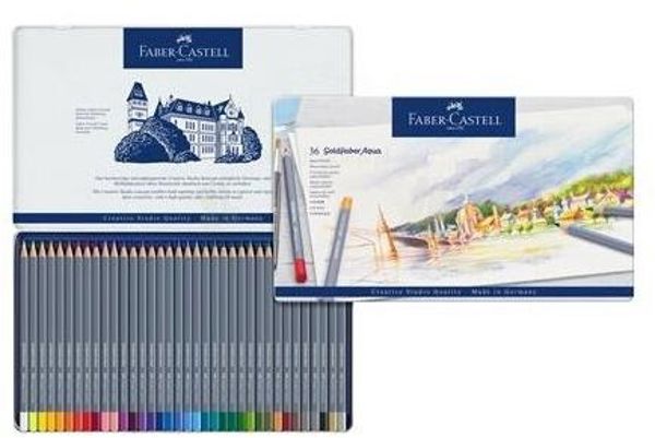 Faber-Castell Υδατοδιαλυτά Μολύβια Goldfaber 36 χρώματα