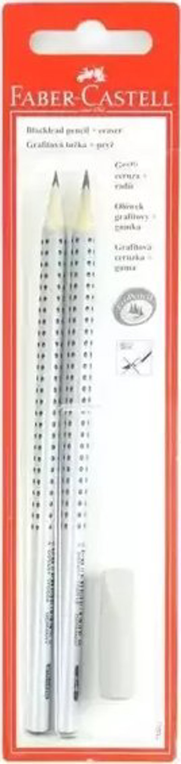 Μολύβι Grip 2001/HB, B με Επικάλυψη 2 Τεμαχίων FABER CASTELL