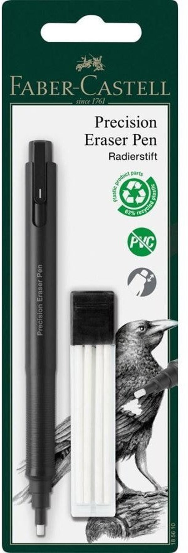 FABER-CASTELL Στυλό Γόμα Precision + Ανταλλακτικό