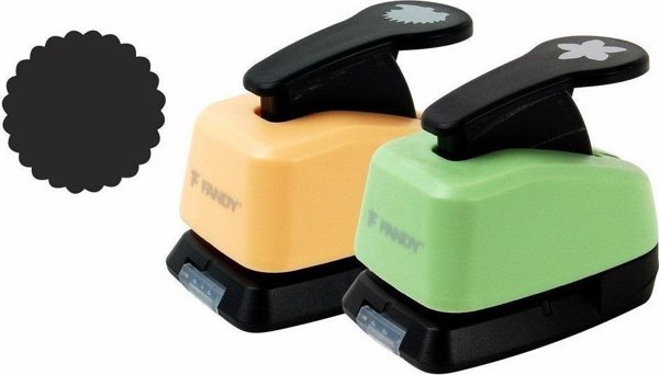 Fandy Διακοσμητικός Διαβήτης Χειροτεχνίας 16mm, Σχέδιο Κύκλος Mix Χρωμάτων, για Χαρτί και Αφρώδες Υλικό