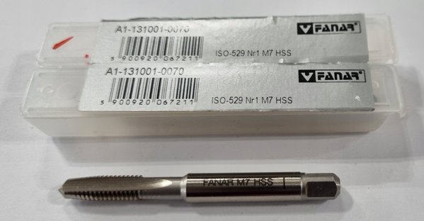 Σπειροτάπας Fanar M7 NGMM/3 ISO-529 NR1 HSS, Επαγγελματικός για Κοπή Σπειρωμάτων