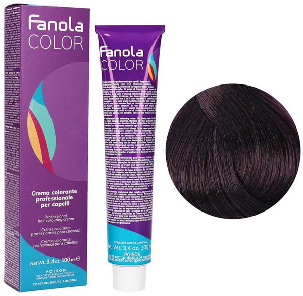 Fanola Κρέμα βαφής μαλλιών 100ml Light Chestnut Int. Violet (5.22)